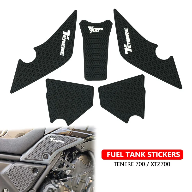 Tenere700 Non-slip Side Fuel Tank Stickers Waterproof Pad Stickers For YAMAHA Tenere 700 Rally T700 XTZ 690 T 700 2019-2022