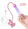 LED Nail Lamps 3W Flexible Gooseneck Lamp Quicky Dry Nail Manicure Dryer Gel Polish Curing Light for Gel Nails 1