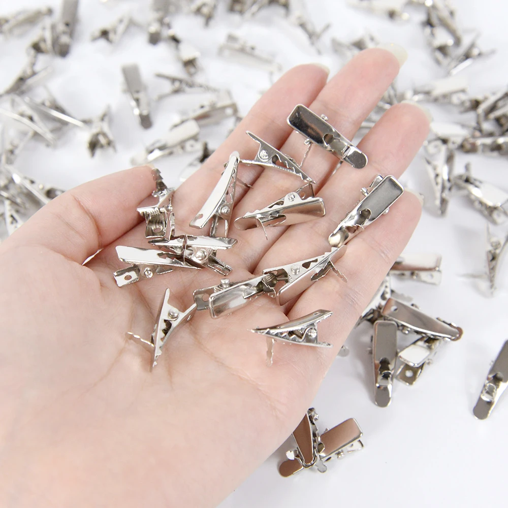 48 Clip In Metallo Per Decorazioni Natalizie – Piccole Pinze A Molla Per Fiori, Albero E Ghirlande – Accessori Fai Da Te Per Natale (4,5 Cm, Acciaio Inox)