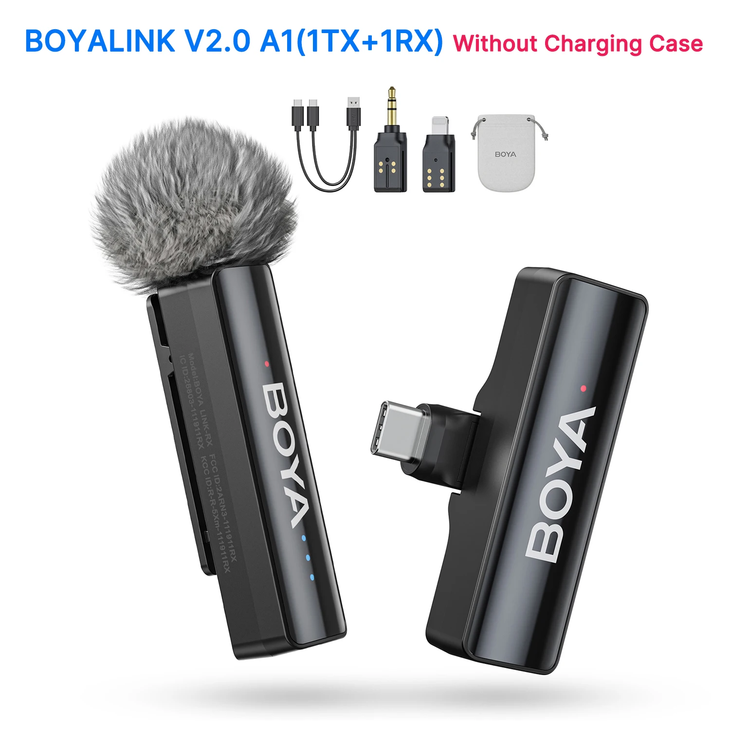 BOYA BOYALINK 2 Wireless Lavalier Microphone for iPhone
