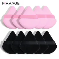 MAANGE 10/12 Pcs Triangle Powder Puff Wet Dry Use For Loose Powder Liquid Cosmetic Soft Plush Powder Puff Makeup Foundation 1