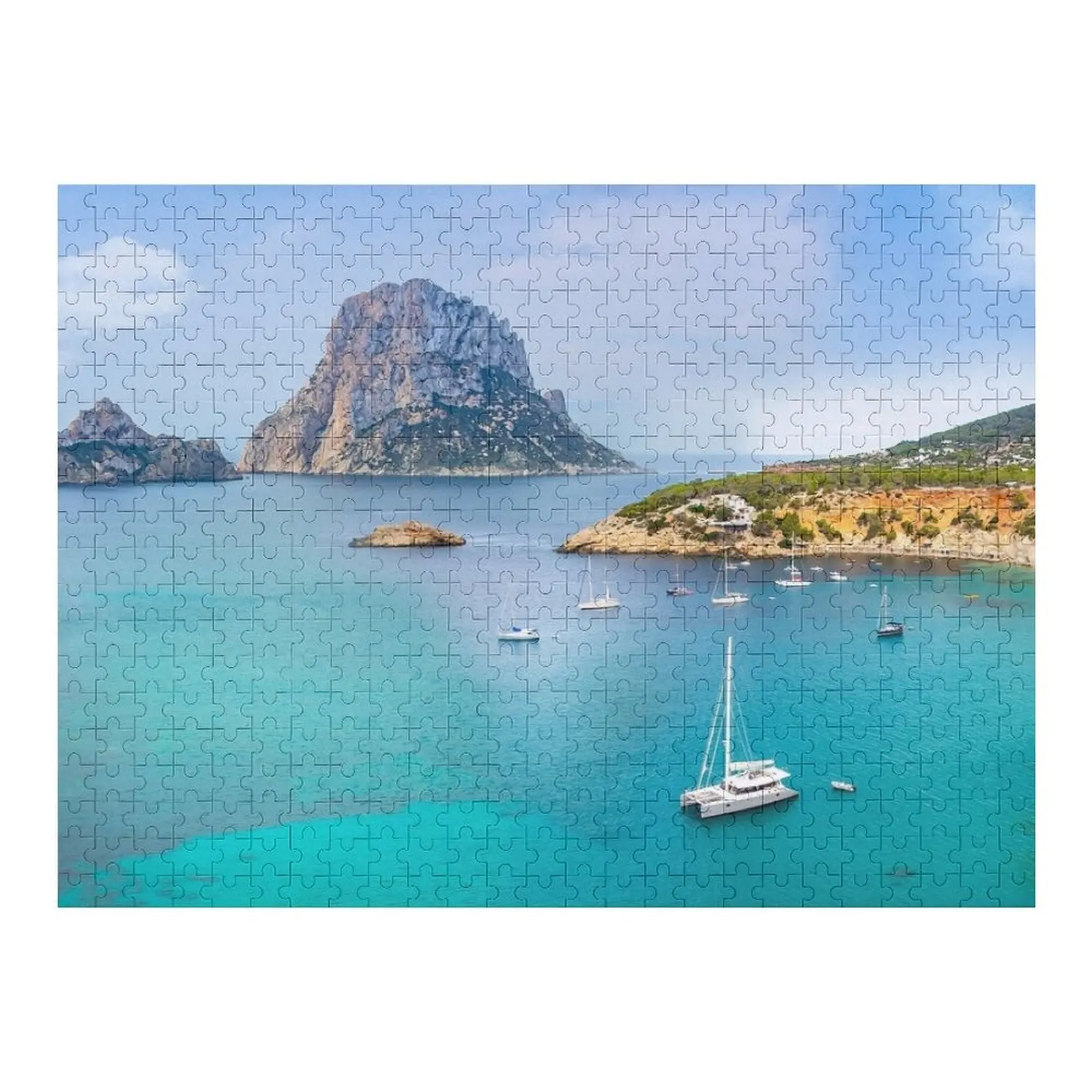 

Ibiza digital painting Jigsaw Puzzle Jigsaw For Kids Custom Wood Personalized Name Puzzle