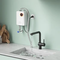 HOKitchen-Chauffe-eau électrique mural, chauffage instantané, douche chaude 3S, affichage de la température LCD, 110V, 220V 2