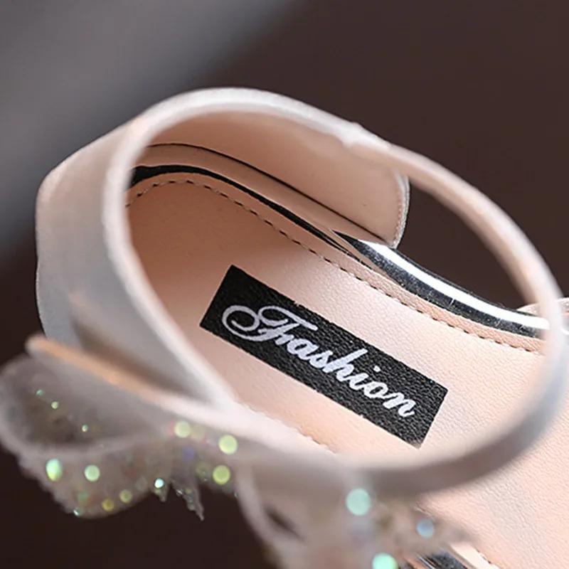Baywell Kids Summer Shoes Girls Paste Diamond Bowknot Children Princess Sandals Pearl Flower Girls Dance Flat Shoes baby shoes,kids shoes,children sandals,kids sandals