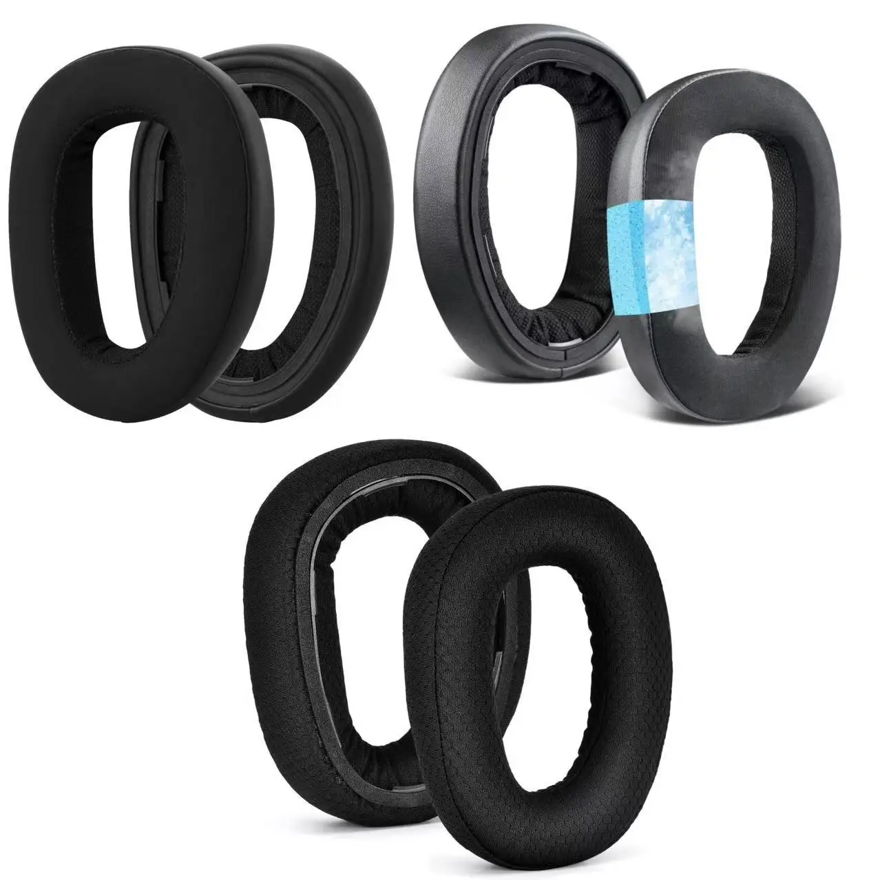 Deluxe Replacement Ear Pads for Headworn Gaming Headphones - Premium Sponge Covers and Earmuffs Accessories