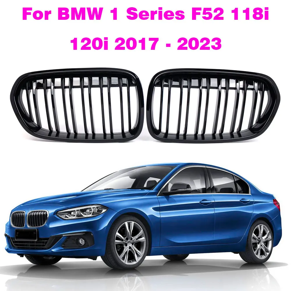 

Car Front Bumper Grille Kidney Grill Replacement Hood Mesh Dual Slat For BMW 1 Series F52 2017 2018 2019 2020 2021 2022 2023