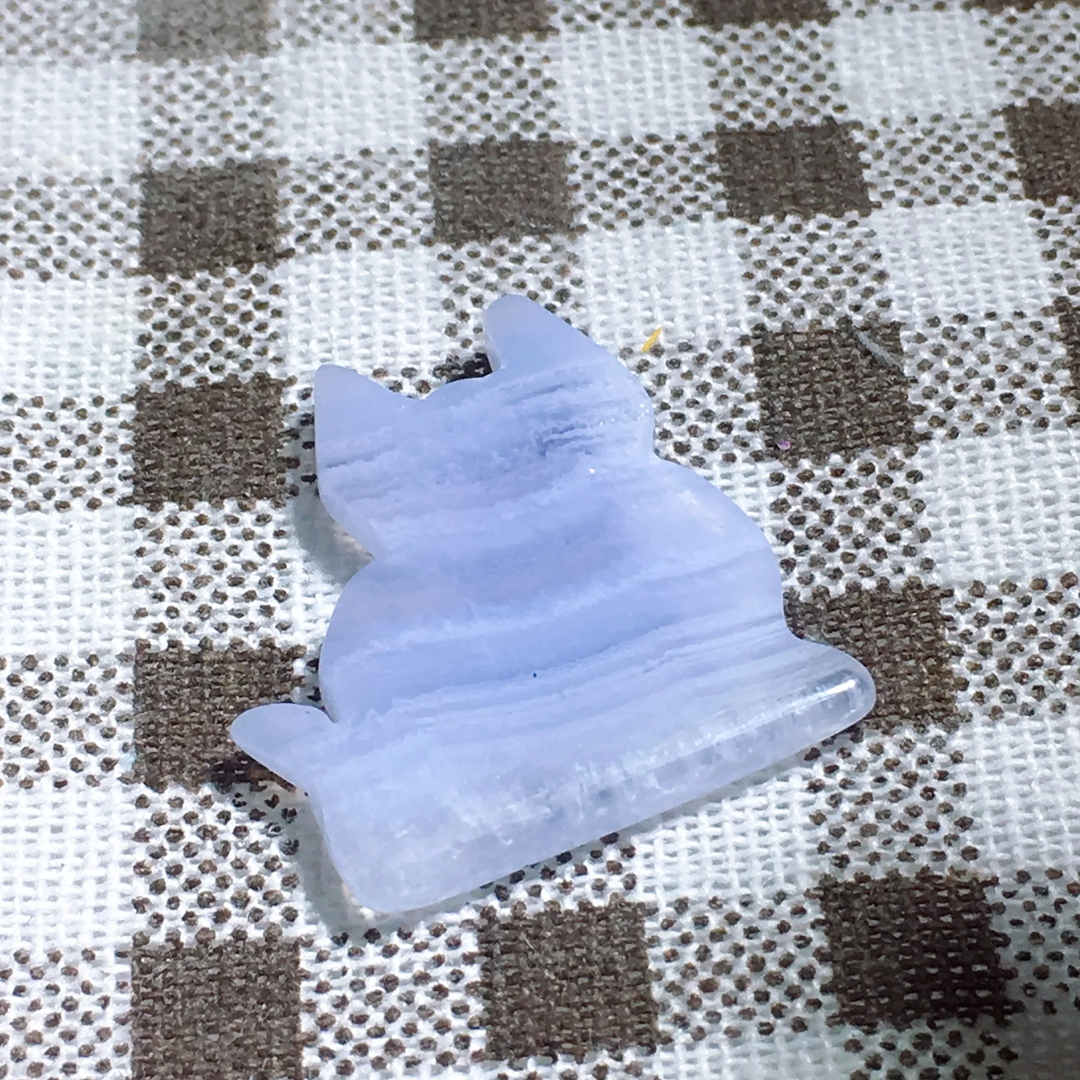 Blue Lace Agate Cat 2550