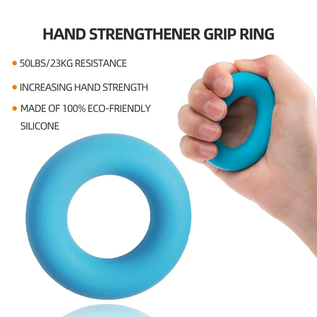 Hand Grip Gym Fitness Adjustable Count Set Finger Forearm Strength Muscle Recovery  Gripper Exerciser Trainer Ball Decompression 4