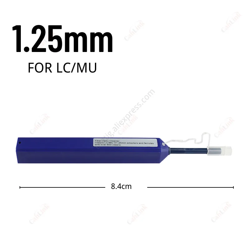 2pcs S250/L125 SC/FC/ST 2.5mm Fiber Optic Cleaning Pen LC/MU 1.25mm Cleaning Fiber Cleaner Tools Color Sent Randomly
