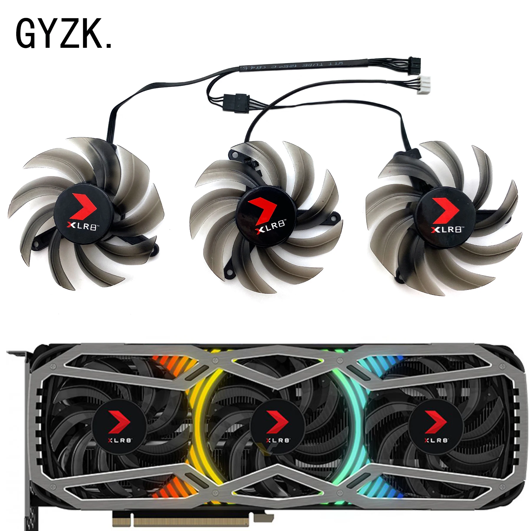 Thermal Pad Rtx 3090 Xlr8 Gpu Graphics Card Dual Fan GPU Backplate