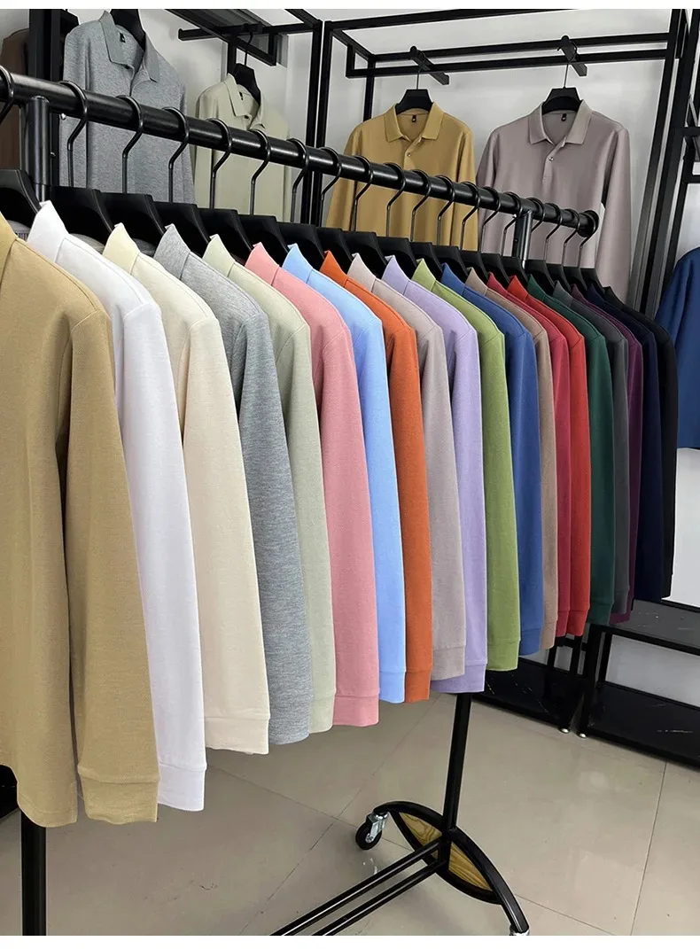 Men’s autumn polo shirt for smart casual style