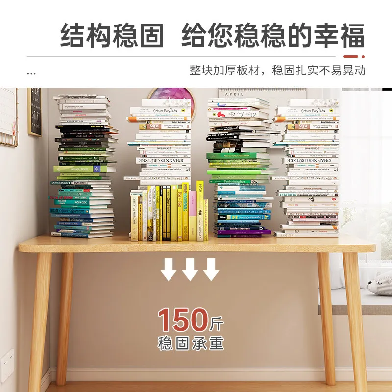 Table d'étude pour étudiants du premier cycle du secondaire, bibliothèque intégrée pour chambre à coucher, étudiant à domicile, apprendre à écrire sur l'ordinateur