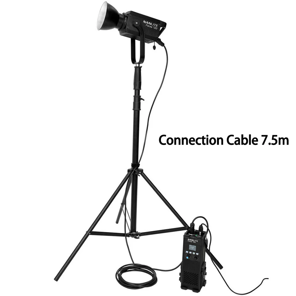 Nanlite CB-FZ-7.5M CB-FZ-12M Forza DC 케이블 7.5m 12m 8코어 Forza 300/300B II Forza 500/500B II Forza 720/720B용