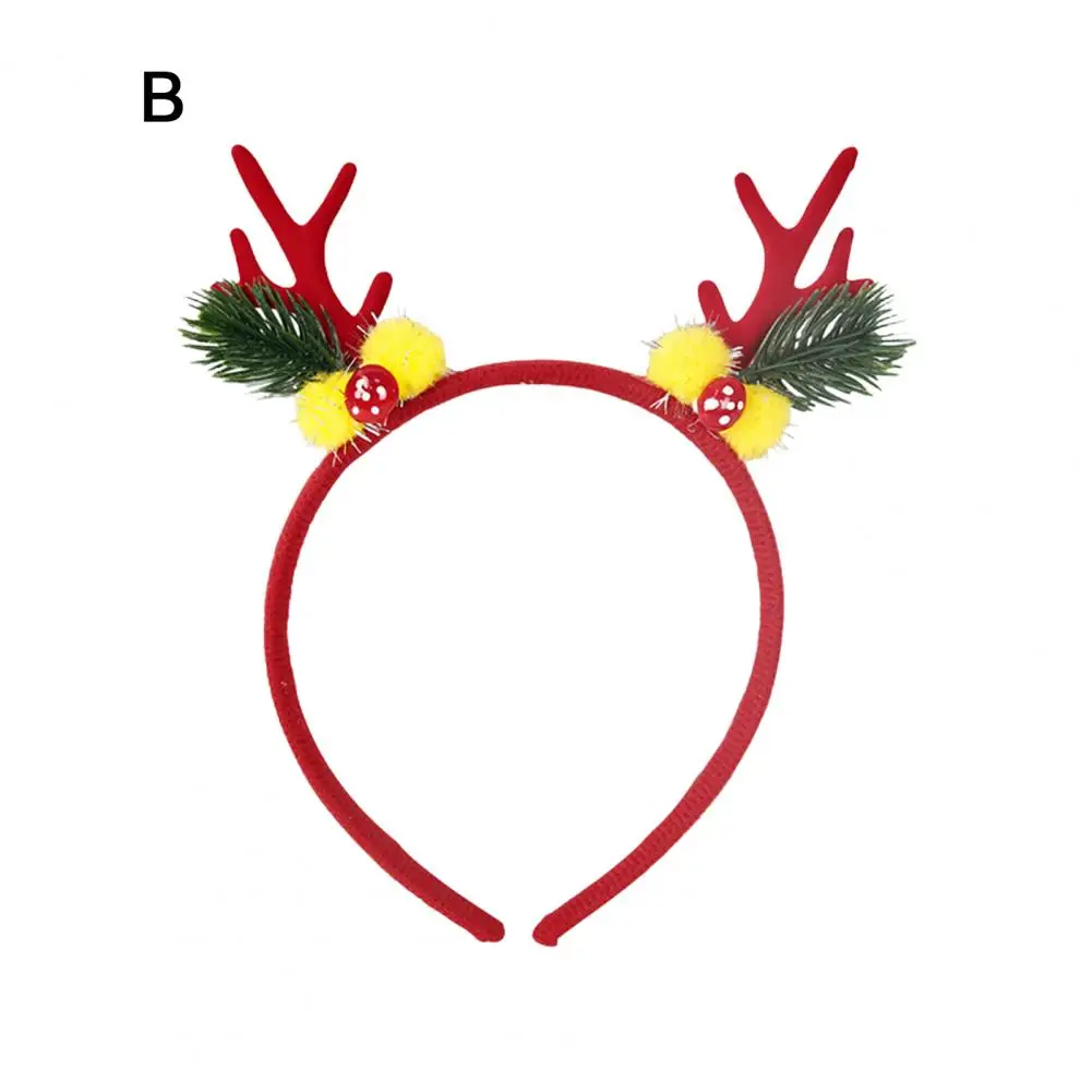 Fun Christmas Costume Accessory Christmas Headband Antlers Festive Reindeer Headband with Bells for Cosplay for Fun
