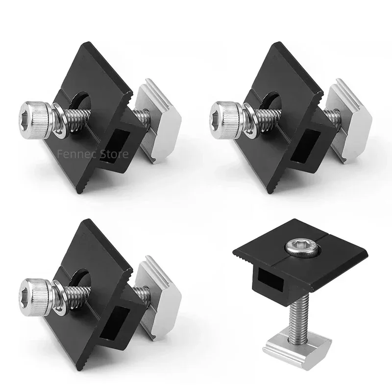 Solar Panel Clamps Solar Panel Brackets 30mm 35mm PV Bracket End Middle Clamp 4 10 20pcs Mounting Rail