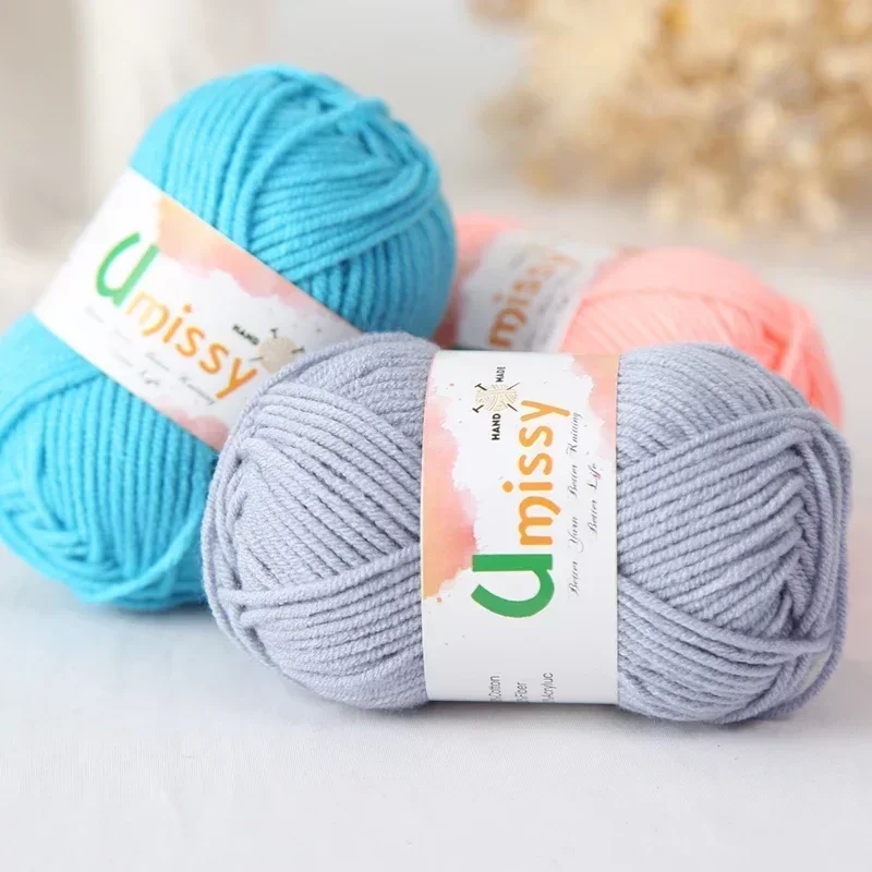 4pcs 25g Mini Yarn for Crocheting Yarns for Knitting and Crochet 4