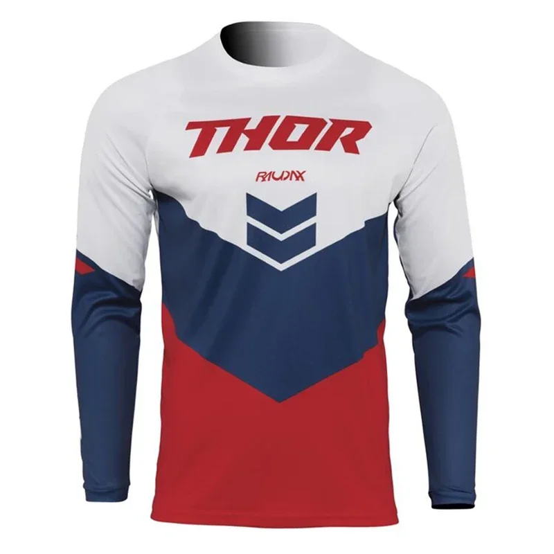 Thor Raudax Mx Cycling Jersey Long Sleeve Motocross Jersey MTB Downhill Mountain Bike DH Maillot Ciclismo Hombre Shirt cycling jersey cycling shirt cycling clothing motocross jersey