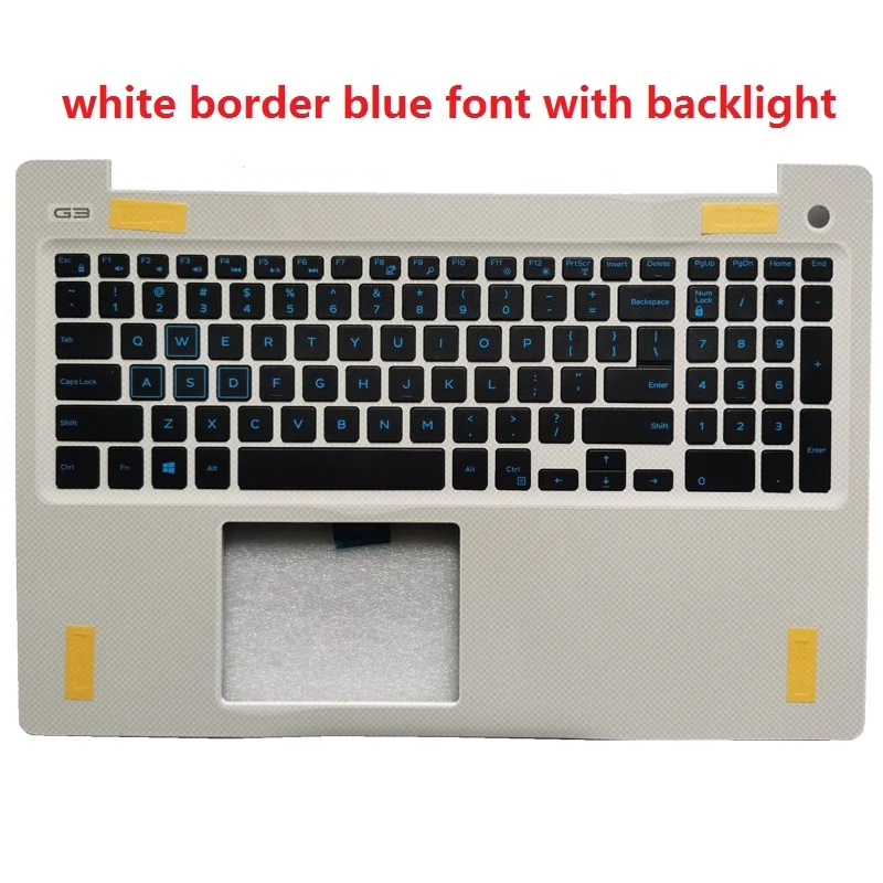 blue font backlit