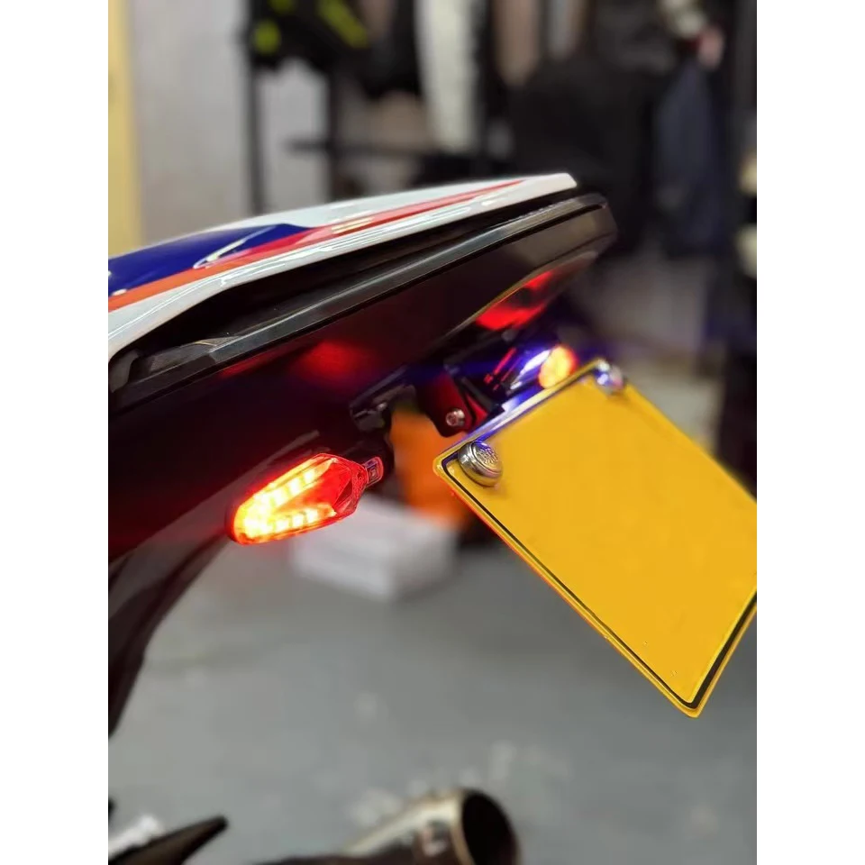 BMW S1000RR S1000R M1000R 2019 - 2024 2025 접이식 번호판 홀더 브래킷 리어 펜더 제거기 숏형