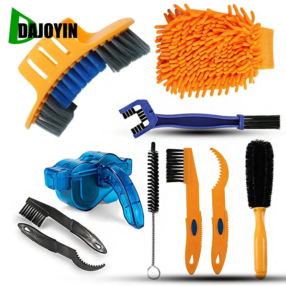 Bicycle Chain Cleaner Clean Machine Brushes Cycling Cleaning Kit for Mountain Road City BMX Bike
