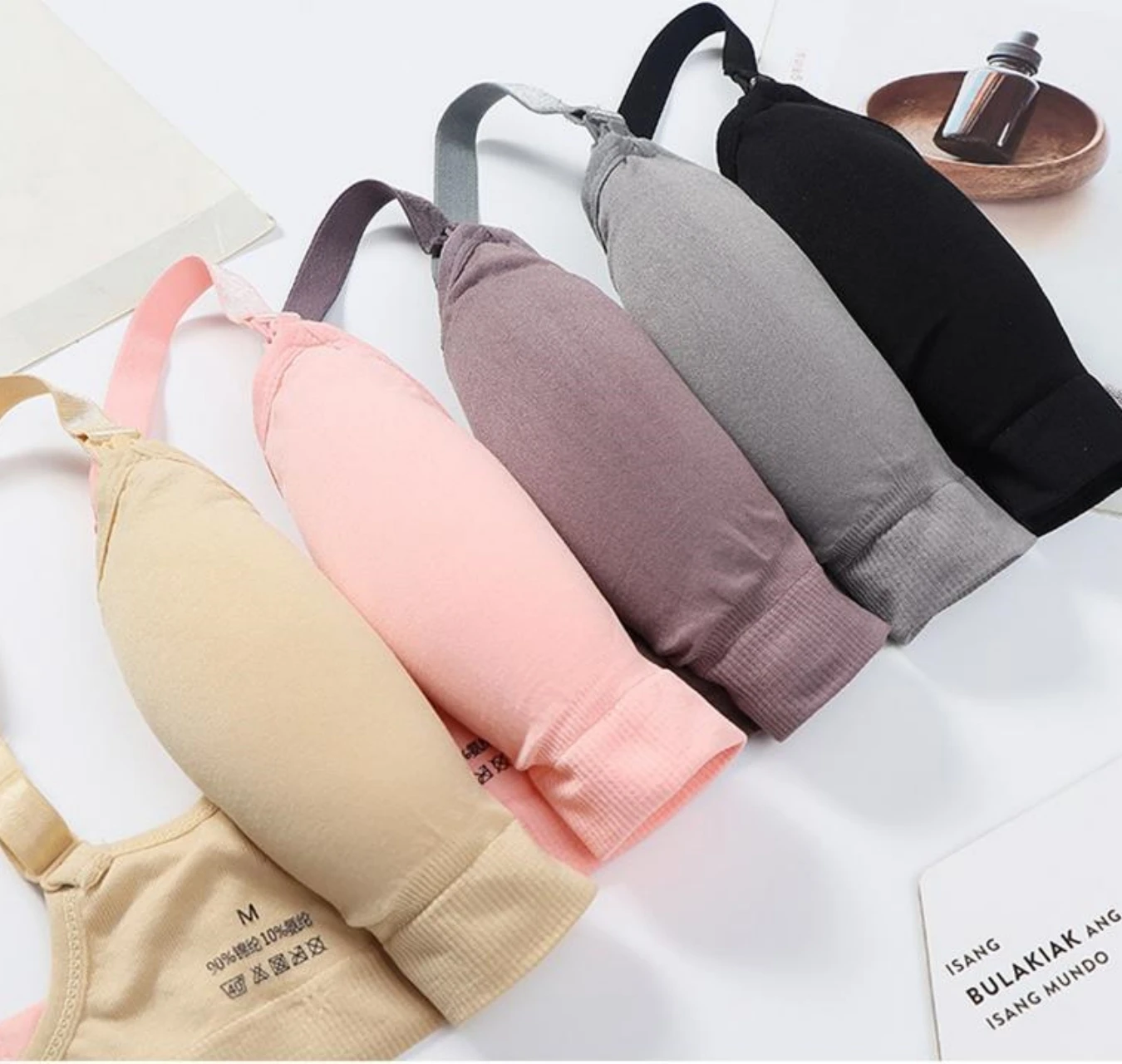 3pcs/Set High Quality Maternity Nursing Bras Cotton Breastfeeding Pregnant Underwear Seamless Large Size Breathable Bra Push Up 4