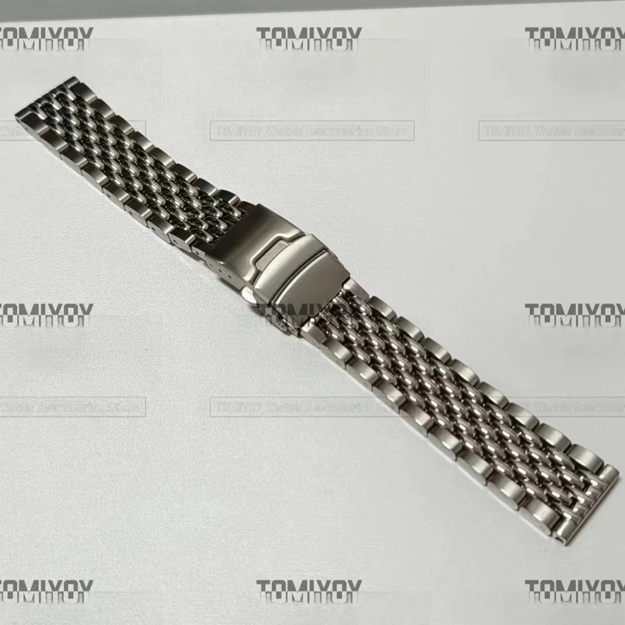 Universale 20Mm 22Mm Flat End Bead Of Rice Watch Band Strap Bracciale Adatto Per Sekio Rolex Omega Casio Watch