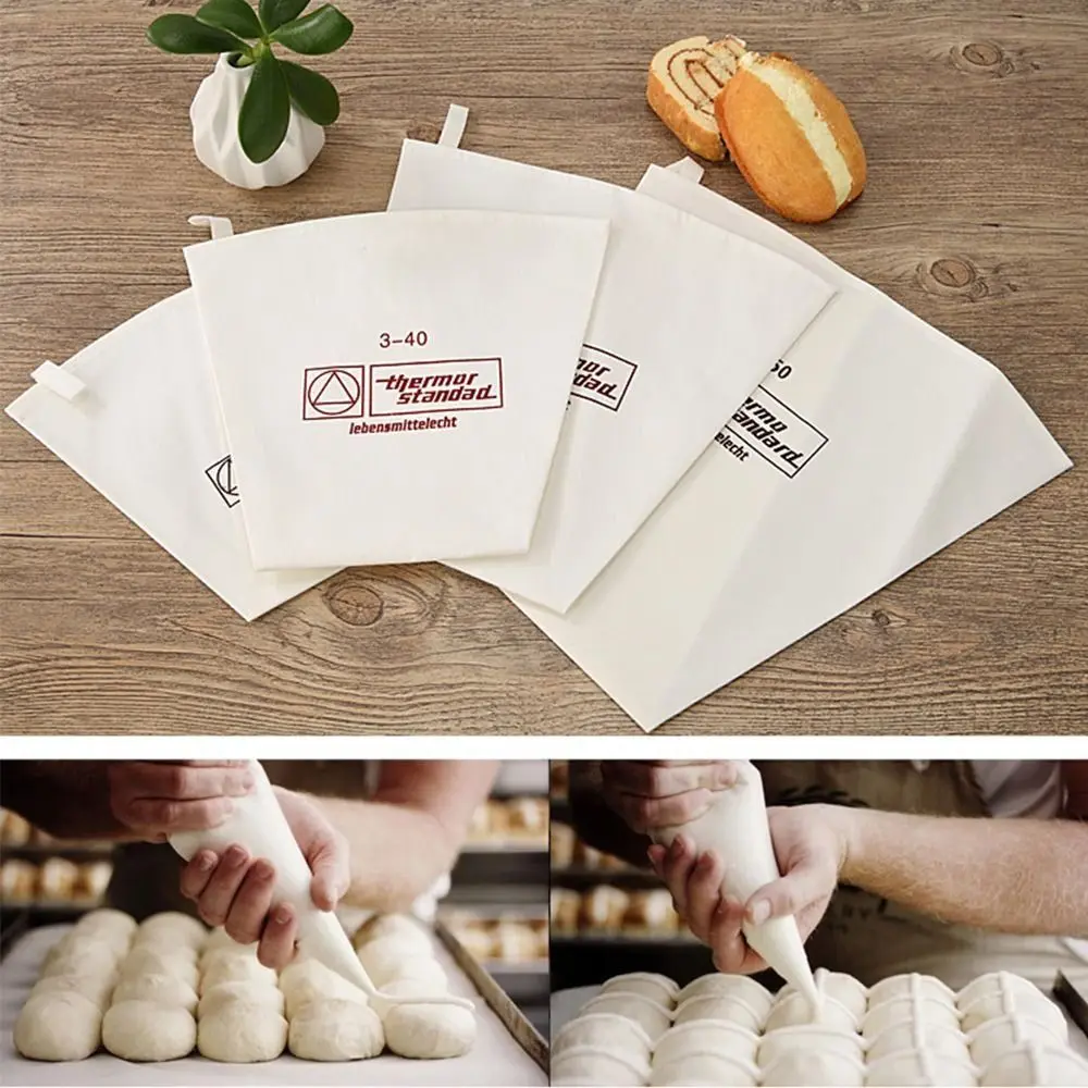 Cream Squeezing Bag 35/40/46/50cm Cotton Simple Pastry Pouch Classical Triangular Chocolate Bakeware