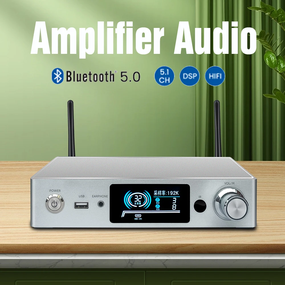 WA80 PRO ESS9023 WiFi and Bluetooth HiFi Stereo Class D Digital Multiroom Amplifier with Tadil Airplay Equalizer Free App