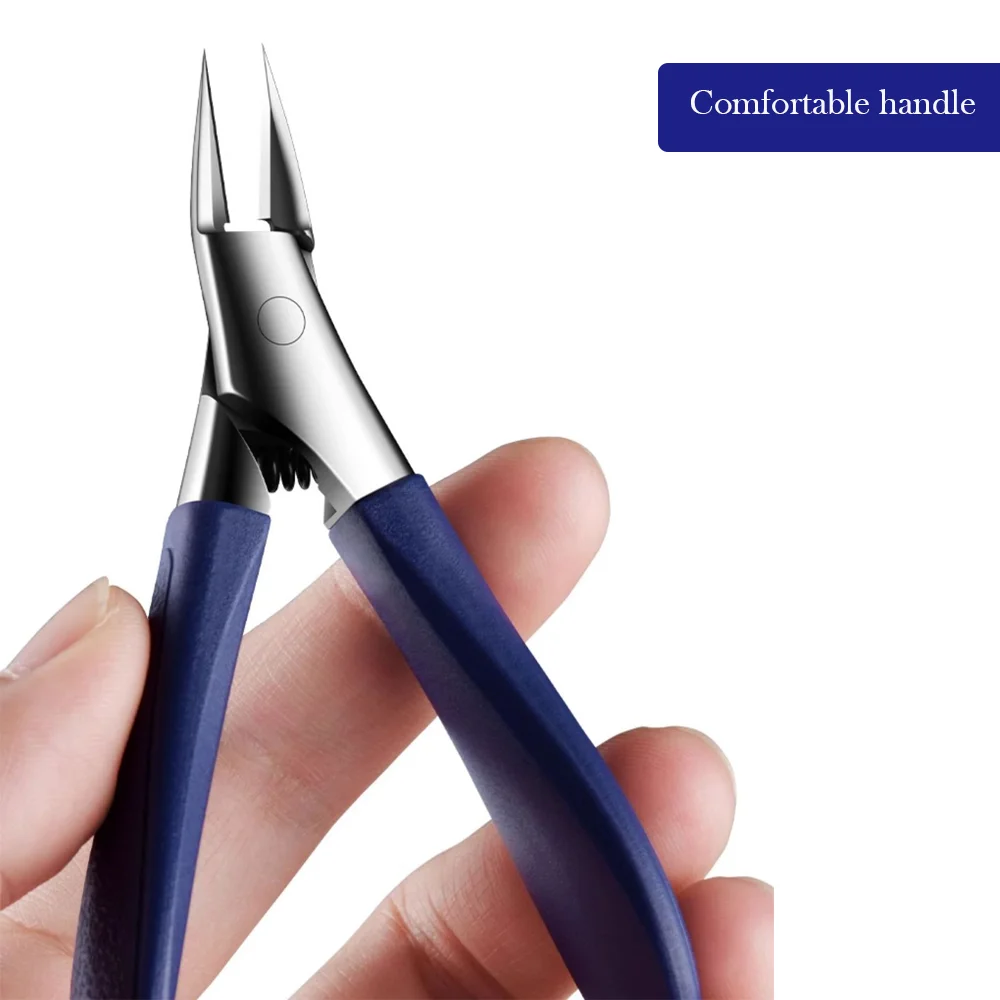 High Quality Portable Angled Nail Clippers Specialized Stainless Steel Ingrown Toenail Clipper Durable Nail Pain Relief Tool