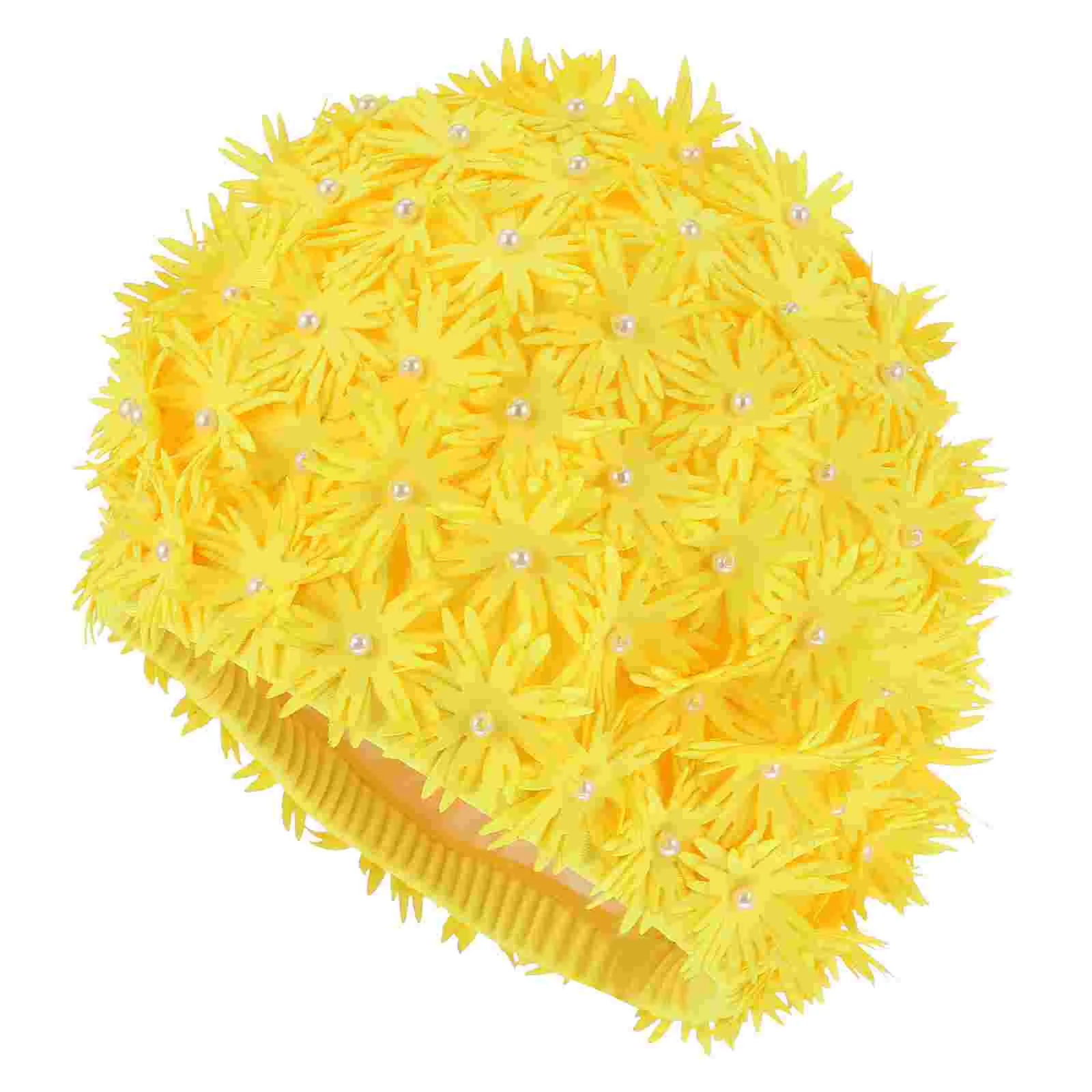 Petals Vintage Swim Cap Womens Shower Caps Women Retro Swim Hat Bath