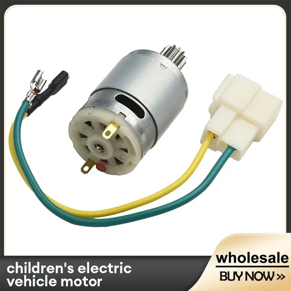 어린이를위한 전기 자동차 모터 모터 전기 자동차 550 RS390 RS380 12V 6V DL555 24V 10 치아 1 Cm 가전 제품..