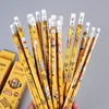10Pcs/Set Cute Cartoon Yellow Duck HB Pencil Sketching Drawing Hexagonal Pencil Office School Suppiles Kawaii Stationery Gift 3