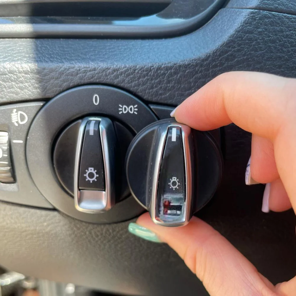 Car Headlight Switch Car Front Headlight Switch Rrotary Headlamp Knob Button Cap For BMW 1 3 X1 Series E84 E87 E88 E82 E90 E91 E92 E93 61316932794