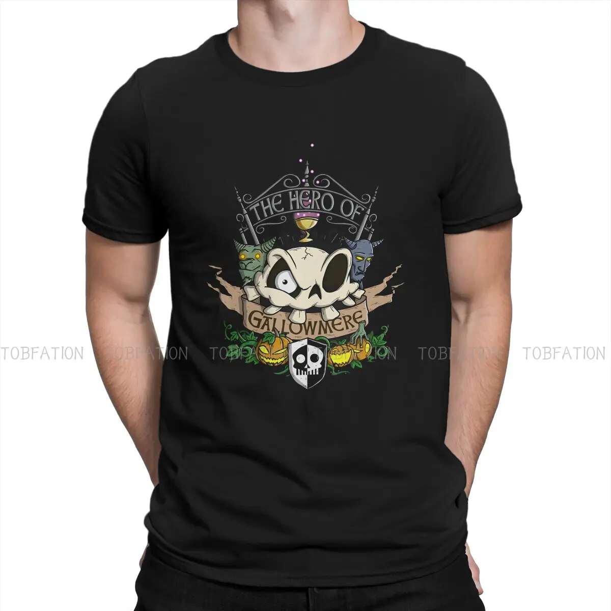 

The Hero of Gallowmere O Neck TShirt MediEvil Game Pure Cotton,Fabric Basic T Shirt Man's Clothes New Design Fluffy
