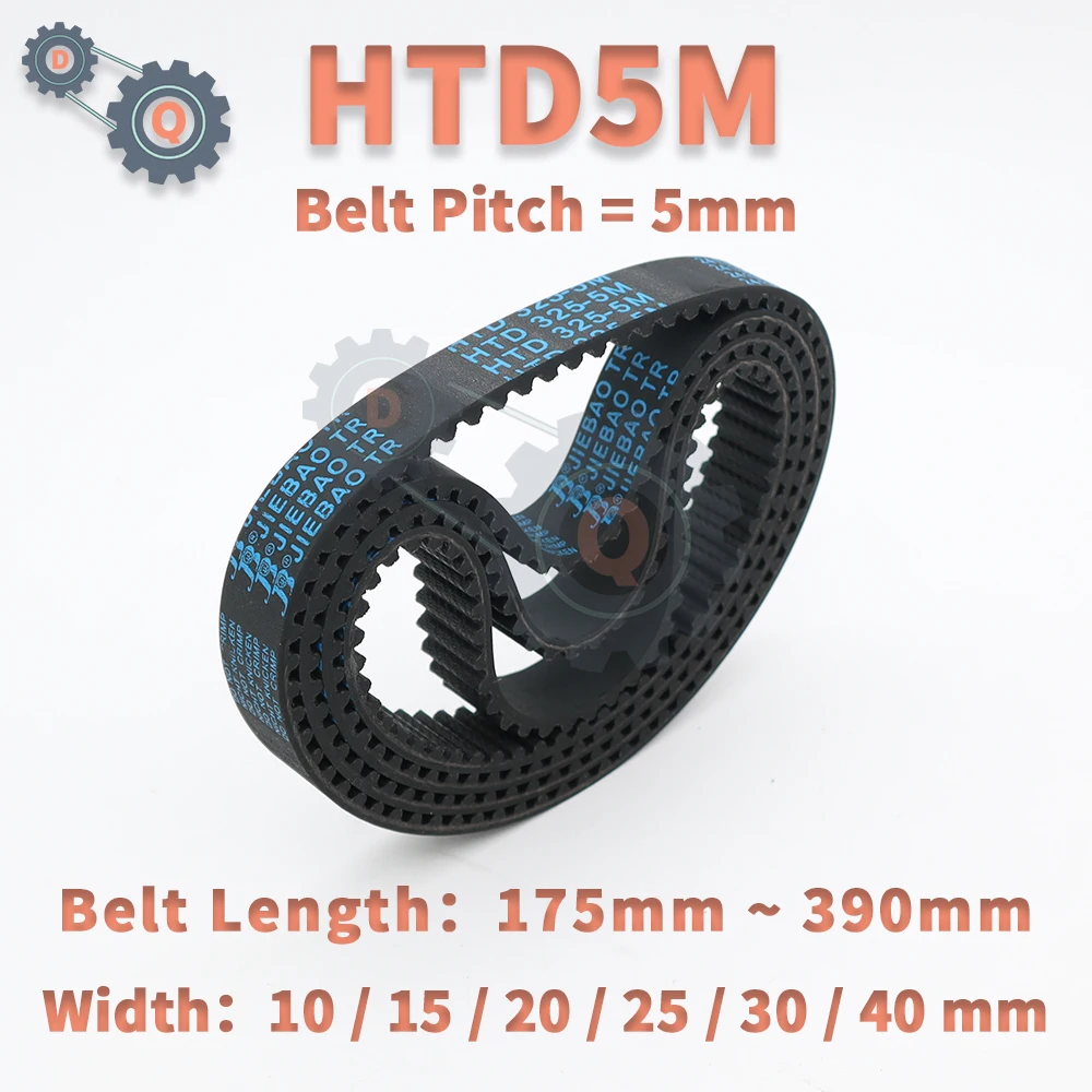 HTD5MTimingBeltLength175mmto390mm5MRubberBeltWidth10mm15mm20mm25mm30mm40mmforCNCBeltHTD5MClosedLoopBelts-AliExpress