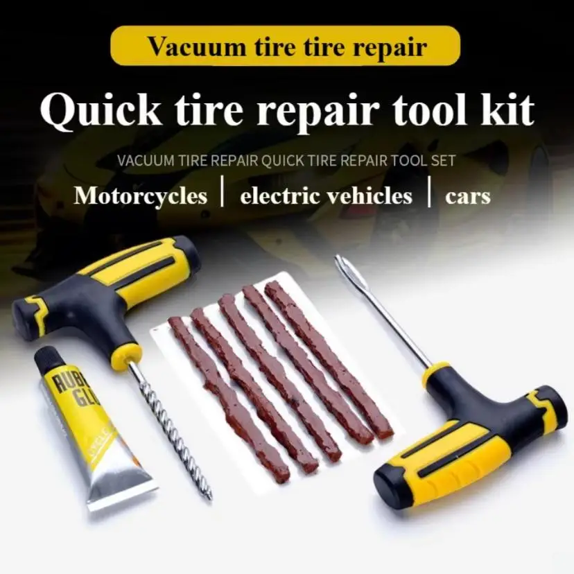 Car Tire Repair Tool Set Small Car Tire Repair Special Electric Vehicle Vacuum Tire Quick Tool