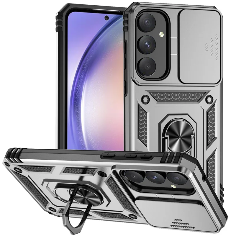 Armor Shockproof Case with Lens Protection and Ring Holder