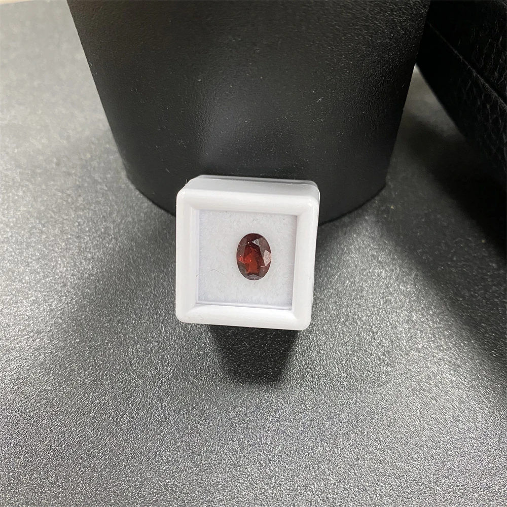 Natural Stone Oval Cut 7X5mm 0.85Ct Loose Gemstone Garnet for Ring Earring Jewelry Making Accessories