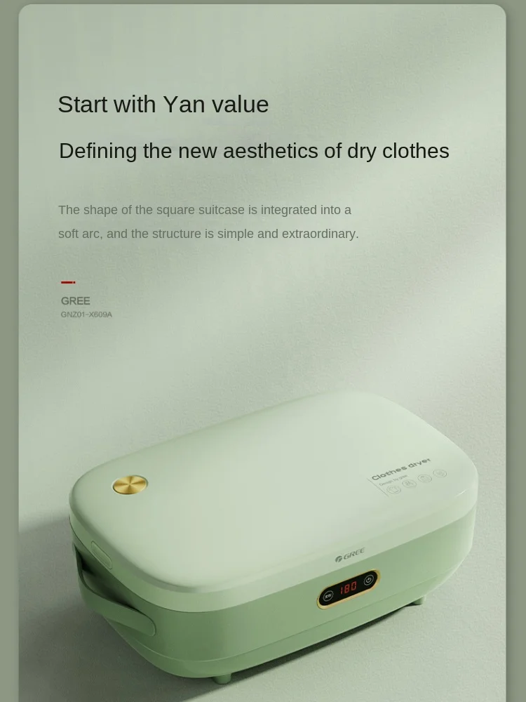 220V Portable Clothes Dryers Laundry Appliances Household Clothes Drying Small Foldable Travel Portable Clothes Dryer Suspend 5