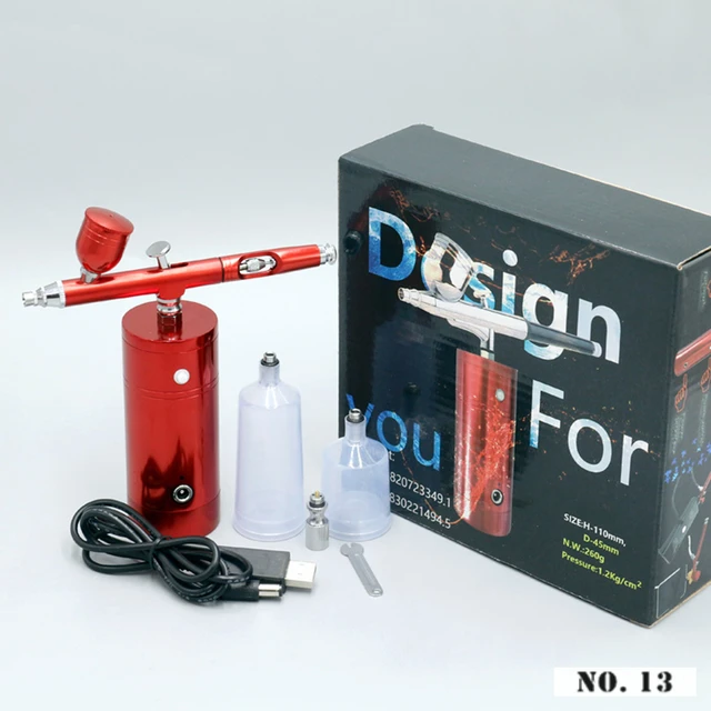 Portable Mini Spray Gun Air Compressor Set Pump Pen Set Airbrush Paint Gun  Kit Art Tattoo Oxygen Lance Beautiful Airbrush Kits - AliExpress