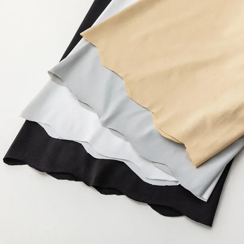 Safety Shorts Women Seamless Ice Silk Thin Plus Size High Waist Under Skirt Boxers Panties Anti Rub Thigh