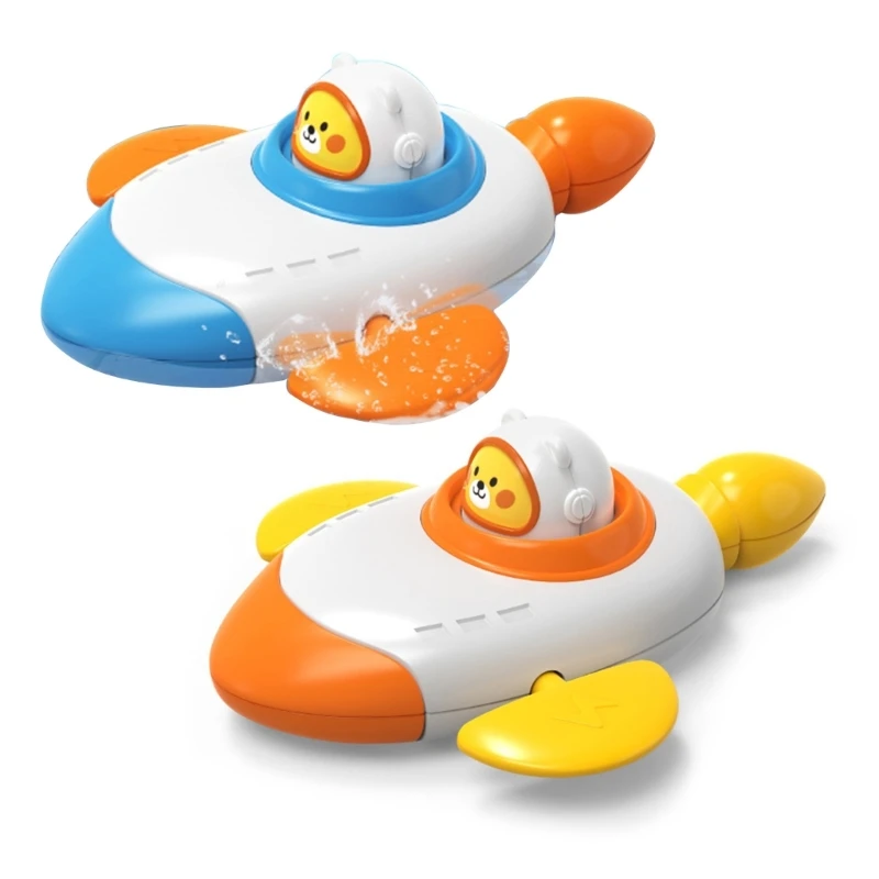 

Wind-up Baby Bathtub Toy Indoor Water Play Floating Space Ship Educational Clockwork Shower Toy Infant Bath Favor X90C