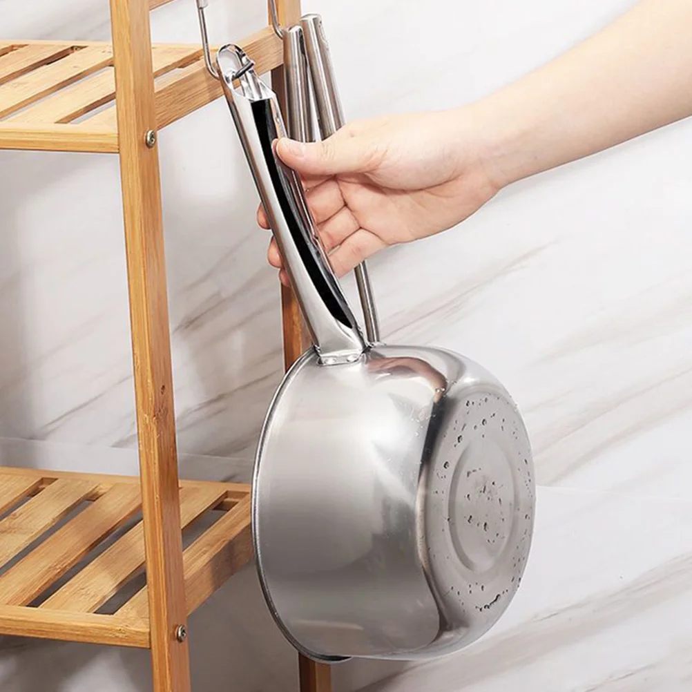 stainless steel ladle Stainless Steel Water Ladle Soup Ladle Spoon Bath Rinse Cup Water Dipper Handle Scoop Canning Hair Washing Kitchen