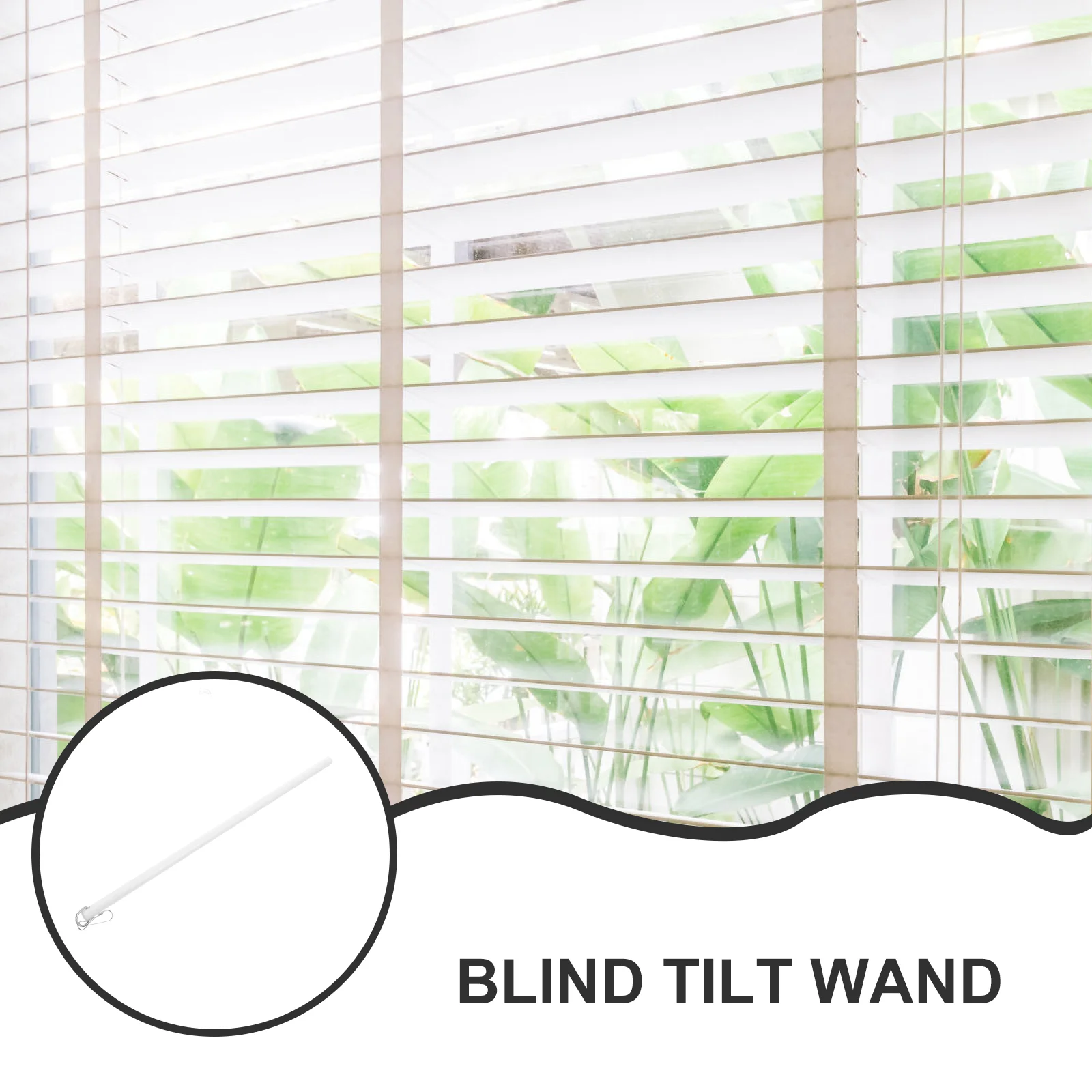 Blinds Blinds Swivel Pull Vertical Repair Acrylic Drapery Wand White Opener