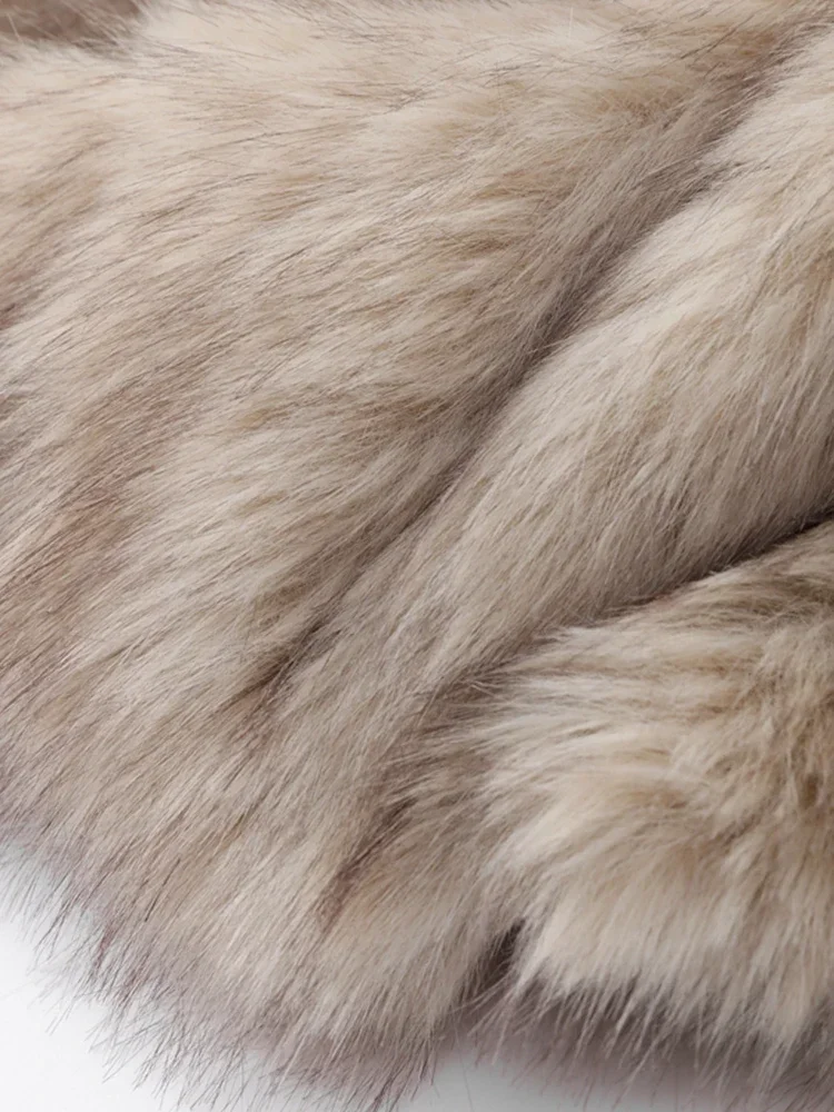 2024 Women Faux Fur Coat Autumn Winter High Quality Fluffy Short Coat Faux Fur Jacket Ladies Furry Fashion Coat 6