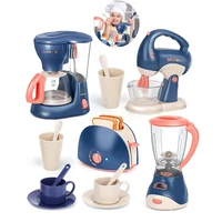 Mini Household Pretend Play Kitchen Appliances Toy Set with Coffee Maker Machine Blender Mixer and Toaster  for Kids Gifts 1