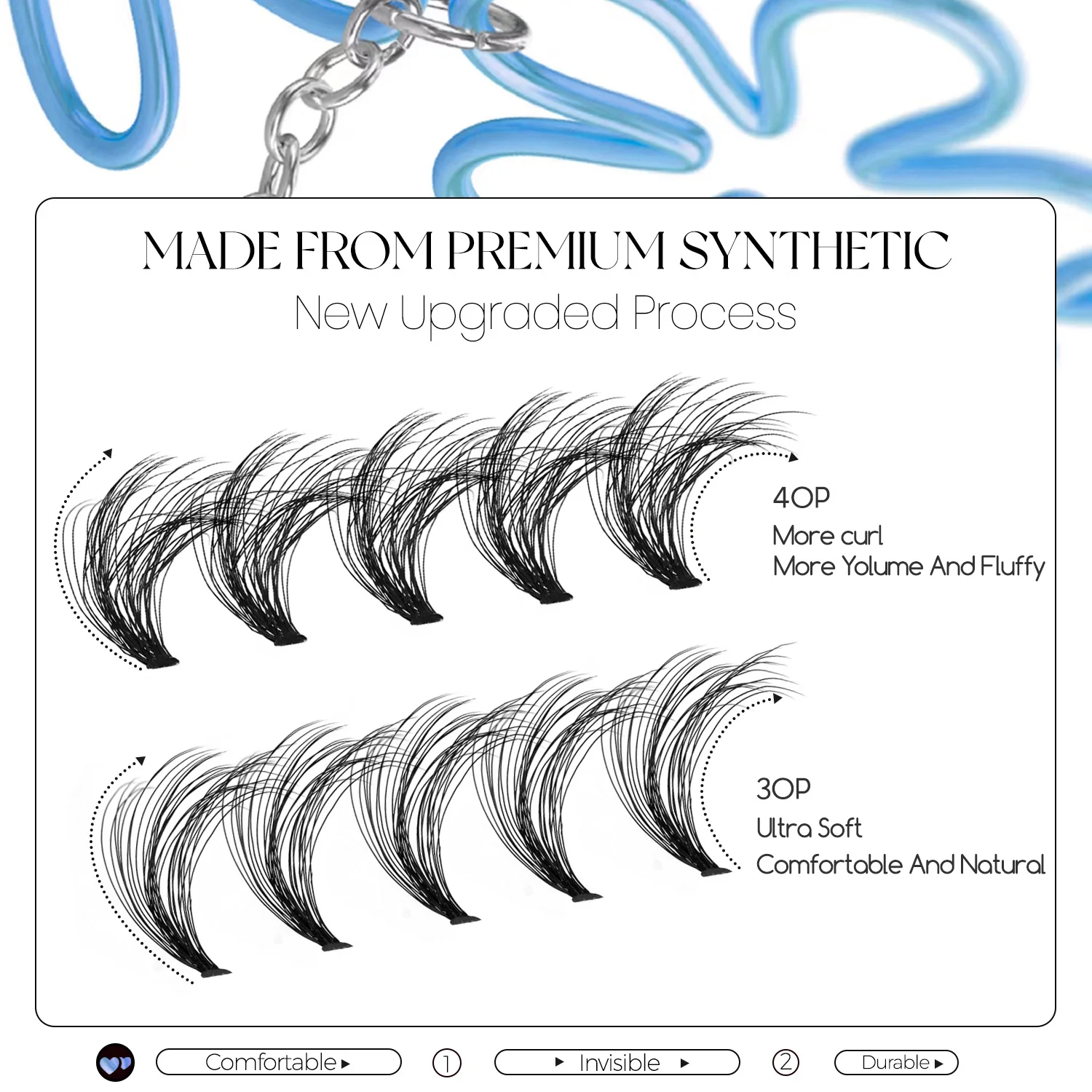 Eyelashes Kit Individual Lashes DIY Lash Clusters Set Mixed Length Lashes Lash Bond Seal Makeup Extension fake eyelashes lash extension kit eyelash set