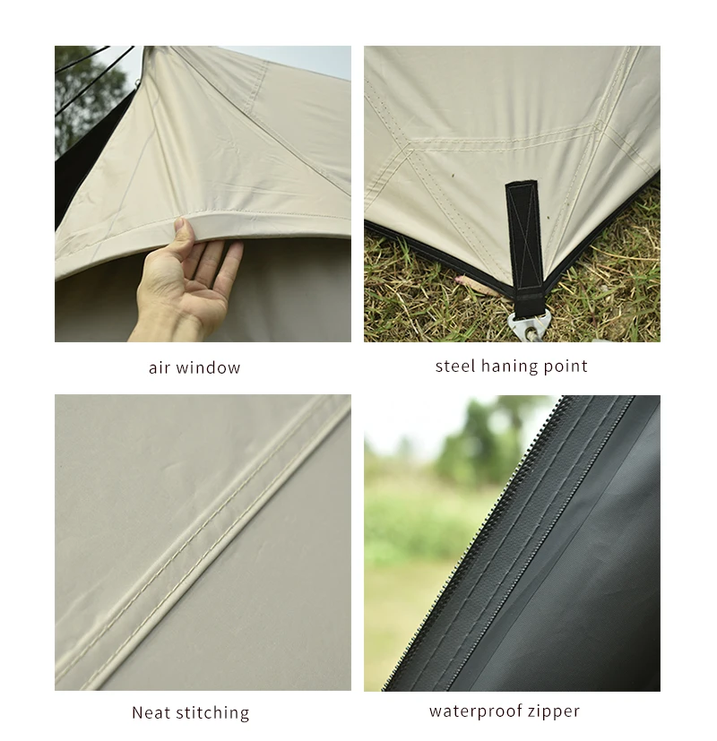 Aricxi Black Coating  Tarp Outdoor Camping Sun Shelter Shade Awning Multifunctional  tent or tarp