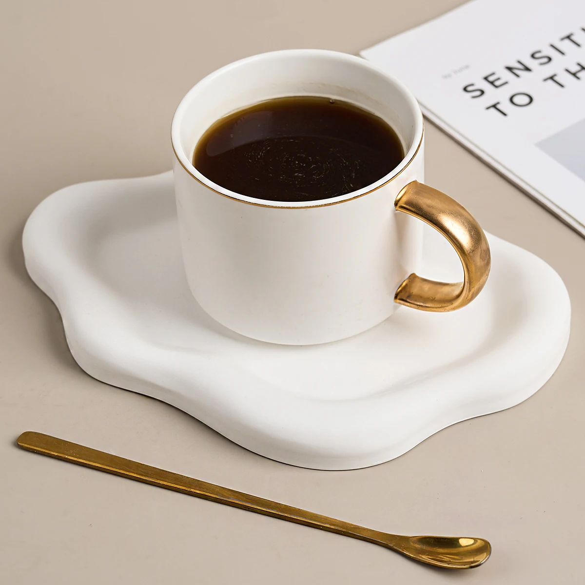 Irregular Cloud Tray Silicone Mold DIY Handmade Coffer Cup Base Accessories Storage Board Plaster Concrete Resin Mold Home Decor silicone mold