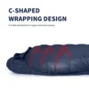 Naturehike Snowbird 7 Sleeping Bag Mummy Duck Down Ultralight Camping Winter Warm Sleeping Bag 4